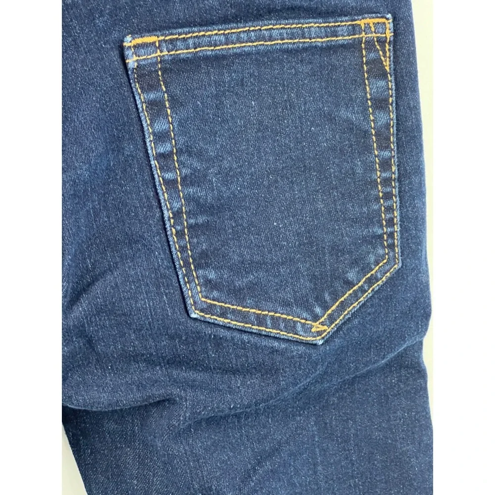 GAP Stretch Straight‎ Leg Jeans Girls' Size 12 Blue Dark Wash 5 Pocket